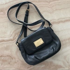 Michael Kors black leather mini bag